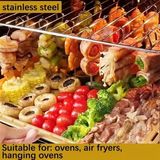 Sungur's Store 10 Adet Paslanmaz Çelik Mangal Şişi Seti – 20 cm Metal Çöp Şiş ve Izgara Şişleri