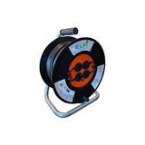 Sungur's Store 3500W Profesyonel Makaralı Uzatma Kablosu - 3g 1,5 Mm² - Ahşap - Bej - Siyah