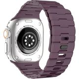 Sungur's Store Apple Watch Ultra 49MM Wowen Kordon (Saat Değildir) - Bordo - 00-Siyah - Beyaz