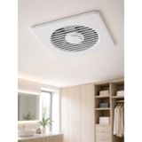 Sungur's Store Dekoratif Banyo ve Mutfak Aspiratörü 150 mm 20,8 x 20,8 cm 20 W Havalandırma Fanı - Antrasit