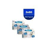 Sungur's Store El ve Yüz Havlusu 240 Yaprak Mermer Desen 3'lü Z Katlama - Ahşap