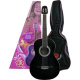 Sungur's Store Gypsy Rose Klasik Gitar Seti Siyah Renk ile Farklı Aksesuarlarla - 3 Renk Sunburst