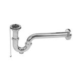Sungur's Store Krom Lavabo Sifonu U Modeli ile Estetik Su Yönetimi - 4002 Doğal Gri