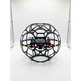 Sungur's Store LED Işıklı Futbol Topu Mini Drone Akıllı Sensörlü El Kontrollü - Ahşap - Bej
