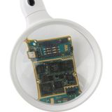 Sungur's Store Masaüstü 10X LED Işıklı Büyüteç Okuma El Sanatları Onarım Büyüteç 7765 - Ahşap - Bej