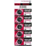 Sungur's Store Maxell CR2032 3V Lityum Düğme Pil 5'li Paket - Acı Kahverengi - Bej