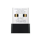 Sungur's Store Mercusys MA14N | AX300 Mbps Nano USB Wi‑fi 6 Adaptör | Kolay Kurulum | Windows & Linux Uyumlu |