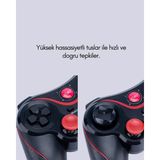 Sungur's Store Yüksek Hassasiyetli Kablosuz Oyun Kolu Pc ve Mobil Uyumlu - Ahşap