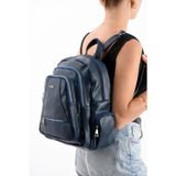 Suni Deri Kadın Sırt Çantası 35*25 Cm Mega Bag Günlük Kullanıma Uygun Çok Cepli İçi Astarlı