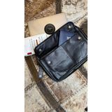 Suni Deri Laptop Çanta - Antrasit - Siyah