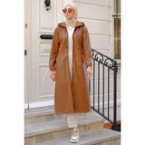 Suni Deri Trençkot Taba HM2278 - 38