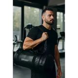 Suni Deri Unisex Askılı Silindir Spor Çantası Fitness Çantası