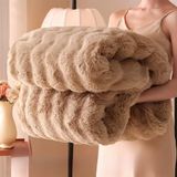 Suni Kürk Atma Battaniye(Khaki,150 * 200cm) | Çok Renkli Çoklu Boyutlar: Kanepe, Yatak Takımı, Oturma Odası