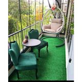 Suni Yapay Çim Halı 7mm Balkon Bahçe Dekoratif Çim Halı İç Ve Dış Mekan Kullanımına Uygundur - Yeşil - 150 x 400 cm