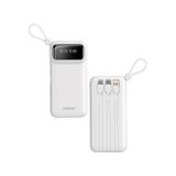 Sunix 10.000 Mah Dijital Göstergeli Kendinden Kablolu Powerbank Beyaz Pb-120