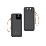 Sunix 30.000 Mah 22,5W Kendinden Kablolu Taşınabilir Powerbank Siyah Pb-60