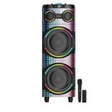 Sunix BTS-320 100 W Çift Mikrofonlu Kumandalı 107 cm Siyah Bluetooth Hoparlör