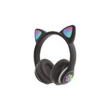 Sunix Wireless 5.0 Stereo Kedi Kulak Üstü Bluetooth Kulaklık Siyah