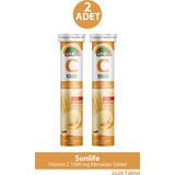 Sunlife Vitamin C 1000 Mg 20 Efervesan Tablet 2 Adet - Aromasız