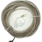 Sunlight Hortum Şerit Led Işık 3 Çip Fişli 1 Metre Amber Işık