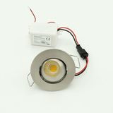 Sunlight Manda Gözü Saten Krom Sıva Altı Spot Cob Led Armatür 3w Kırmızı