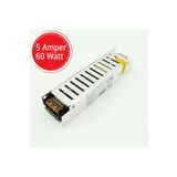 Sunlight Şerit Led Trafo 12V Adaptör Driver 5 Amper 60 Watt