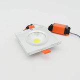 Sunlight Sıva Altı Kare Camlı LED Spot Armatür 10W Beyaz Gün Işığı