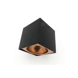 Sunlight Sıva Üstü Kare Siyah Led Spot Armatür GU10 Led Beyaz Ampullü