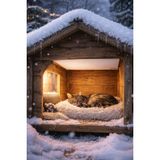 SunlikeTec SL160 Uzak Dalga Kızılötesi Panel Isıtıcı – Küçük Alanlar, Köpek/Kedi Kulübeleri ve Karavanlar için - 150 W