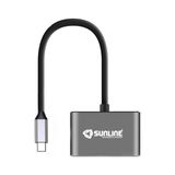 Sunline 170681 Type C-USB 2.0/VGA/Type C Dönüştürücü