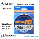 Sunline Siglon %100 Florokarbon 0.415 mm 50 mt Misina