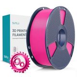SUNLU PLA+ 3D Yazıcı Filamenti, PLA Plus Filament 1,75 mm, Sertliği Arttırılmış 3D Filament, 3D FDM Yazıcılar ile Uyumlu, Boyutsal Doğruluk +/- 0,02 mm, 1 kg Makara (2,2 lb), pla+ Macenta