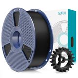 SUNLU PLA+2.0 3 Boyutlu Yazıcı Filamenti, Yükseltme PLA+ 1,75 mm, Daha Sağlam ve Daha Güçlü, Düzgün Sargılı, Boyutsal Doğruluk +/- 0,02 mm, 1 KG Makara (2,2 lbs), Siyah