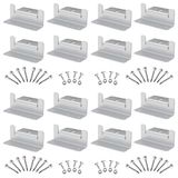 SUNMAK Set başına 16 Adet Güneş Paneli Montaj Z Braketleri, Güneş Paneli Montaj Braketleri Hafif Alüminyum Korozyonsuz Karavanlar, Römorklar, Tekneler, Yatlar, Duvar ve Diğer Kapalı Gird Çatı için