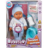 Sunman 30011 Bebelou Tuvalet Zamanı Sesli 35 cm Bebek Seti