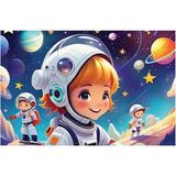 Sunman 60 Parça Çocuk Astronotlar Puzzle 4956
