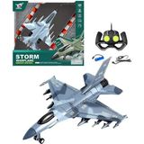 Sunman 9962 Kumandalı Savaş Uçağı Storm Warplane R/c F/f 3.7V USB 27MHZ Şarjlı 3+ - 17 cm