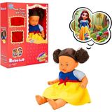 Sunman Bebelou S00040022 Uykudan Önce Masal Anlatan Dolgu Bebek Pamuk Prenses ve Yedi Cüceler 40 cm - Renkli