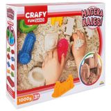 Sunman Crafy Macera Kalesi 1000 gr Naturel 10 Parça Oyun Kumu