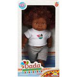 Sunman Dollz'n More Dada Kıvırcık Saçlı Bebek 35 cm 35306 Gri Eşofman - Renkli