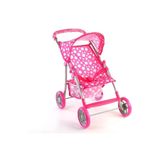 Sunman Nessiworld Puantiyeli 4 Tekerlekli Puset, Kırmızı, 3+ Yaş