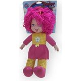 Sunman Rainbow Dolls Pembe Saçlı Bez Bebek 50 cm