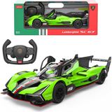 Sunman Rastar 10150 Kumandalı Araba Lamborghini SC63 F/f R/c 1:14 2.4ghz Sesli Işıklı - Açık Yeşil