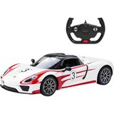 Sunman Rastar 70710 Kumandalı Araba Porsche 918 Spyder Weissach F/f R/c 2.4ghz Işıklı 1:14 6+ - Renkli