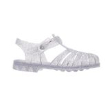 Sunmif Mat Argent Paillete - Mat Şeffaf Kadın Sandalet