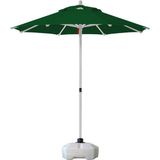 Sunminyum 225/8 Polyester Kumaşlı + 50 Litre Bidonlu Bahçe Şemsiyesi - Koyu Yeşil