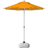 Sunminyum 225/8 Polyester Kumaşlı + 50 Litre Bidonlu Bahçe Şemsiyesi - Turuncu