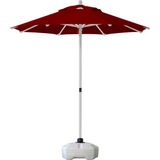 Sunminyum 250/8 Polyester Kumaşlı + 50 Litre Bidonlu Bahçe Şemsiyesi - Bordo