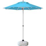 Sunminyum 250/8 Polyester Kumaşlı + 50 Litre Bidonlu Bahçe Şemsiyesi - Turkuaz