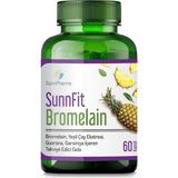 SunnPharma Sunnfit Bromelain Takviye Edici Gıda 60 Kapsül Yeşil Çay Ekstresi ve Guarana İçeren Türkiye Menşeli - Aromasız